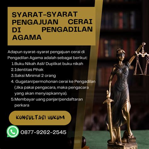 Cara, Syarat dan Proses Pengajuan Cerai di Pengadilan Agama.